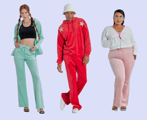 Quality ladies velour tracksuit in Fashionable Variants 